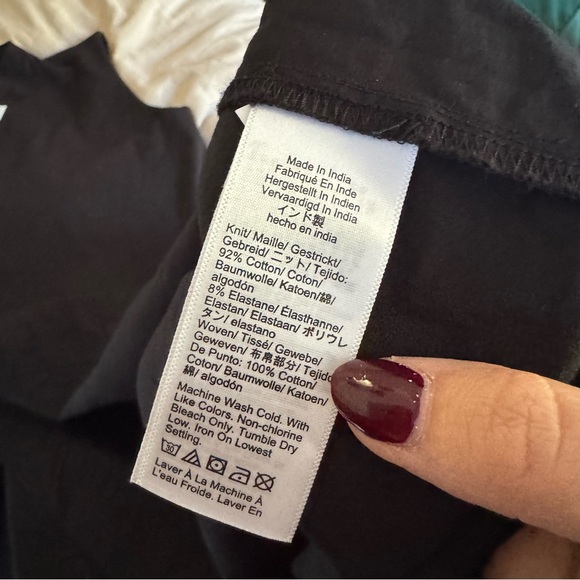 NWT J.Crew Fitted knit mockneck dress with poplin skirt in Black - Picture 12 of 15